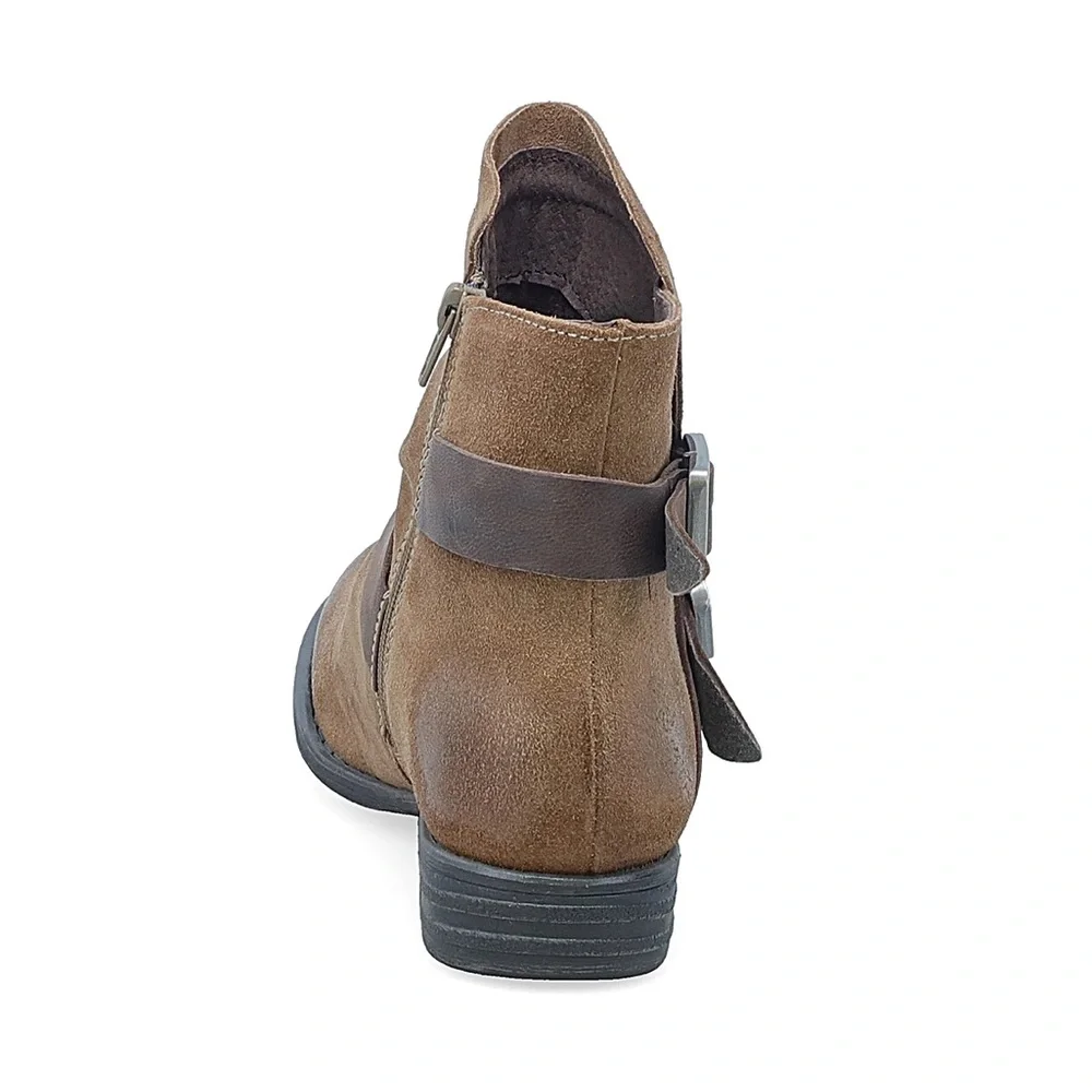 Miz Mooz Dominique buckle suede leather boots nib 39/8 m